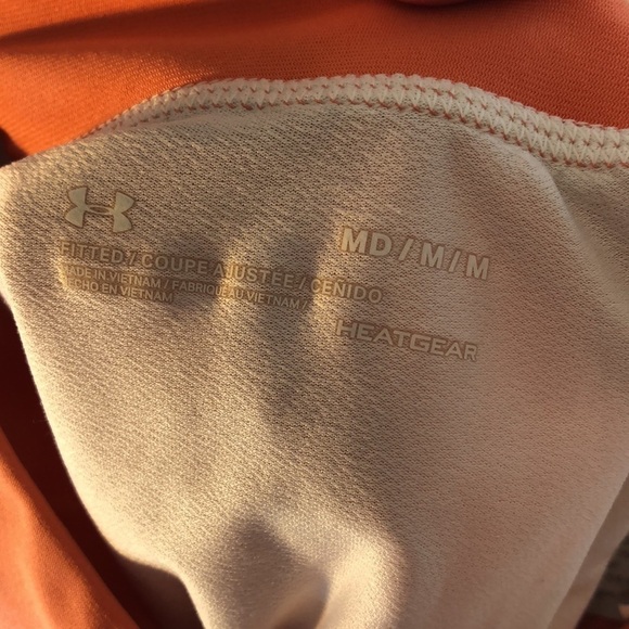 M Under Armour light orange running shorts​​​​​ - Picture 10 of 11